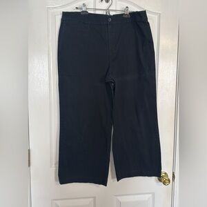 J. Crew Black Ankle Cropped Pants